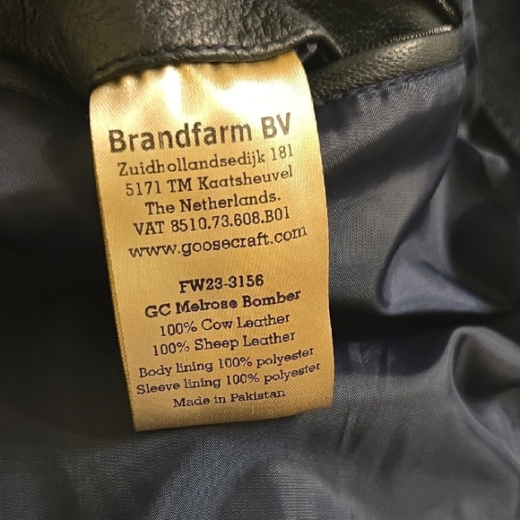 Classic Black and White Varsity Jacket with Letter Patch - Picture 8 of 12